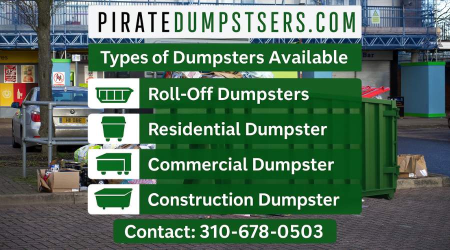 Types of dumpsters available in Los Angeles, CA