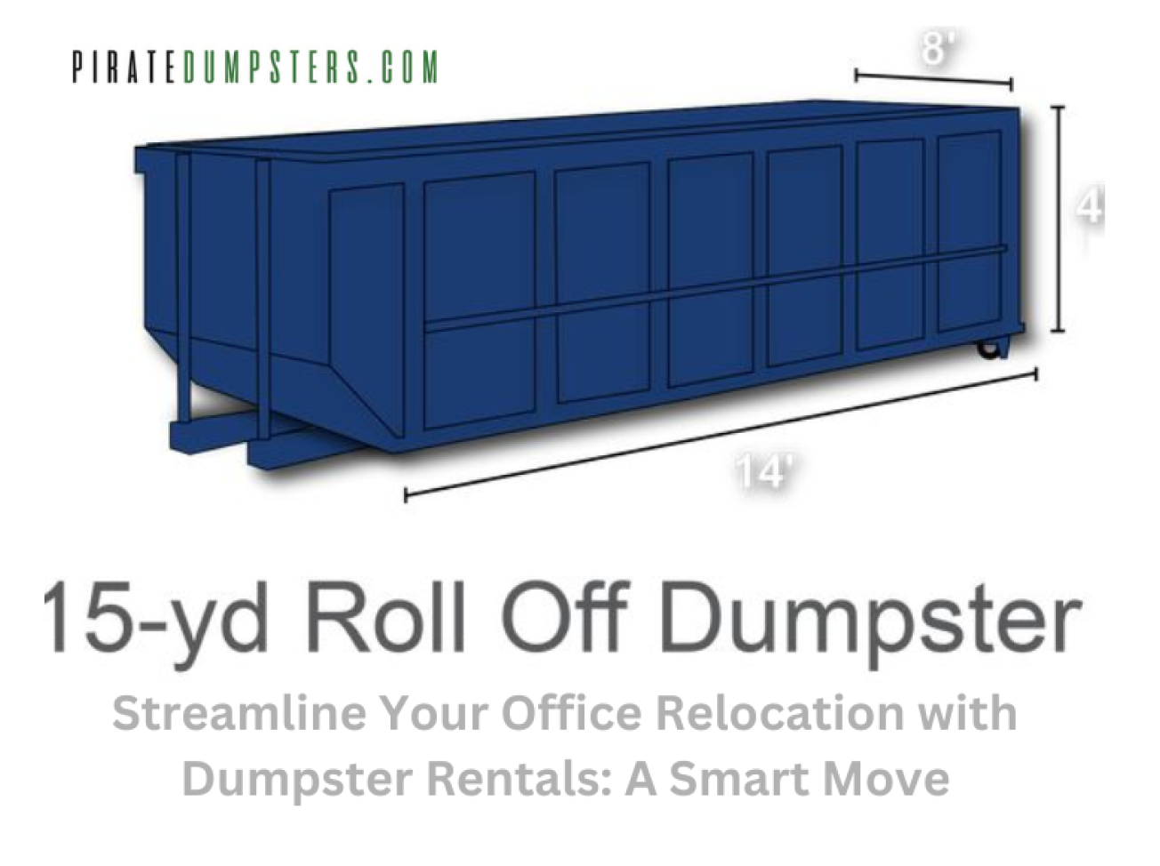 15 yard roll off dumpster