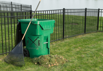 use a dumpster for a yard cleanup