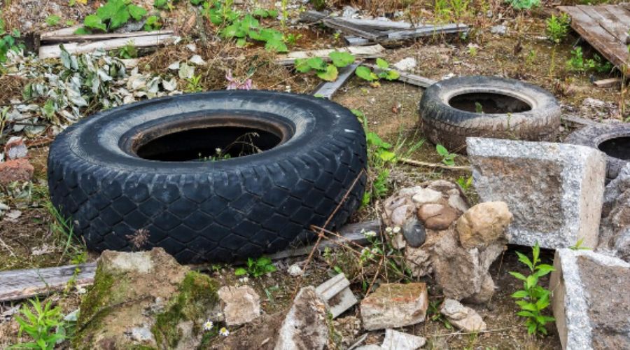 Dumpster rental for tires