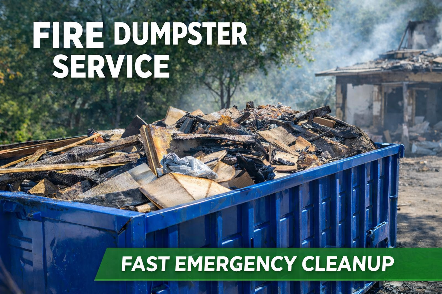 Dumpster Service After Fire in Pasadena