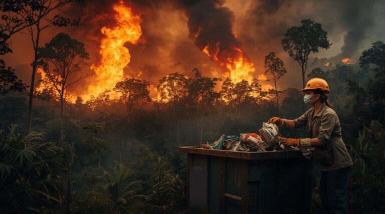 emergency fire dumpster